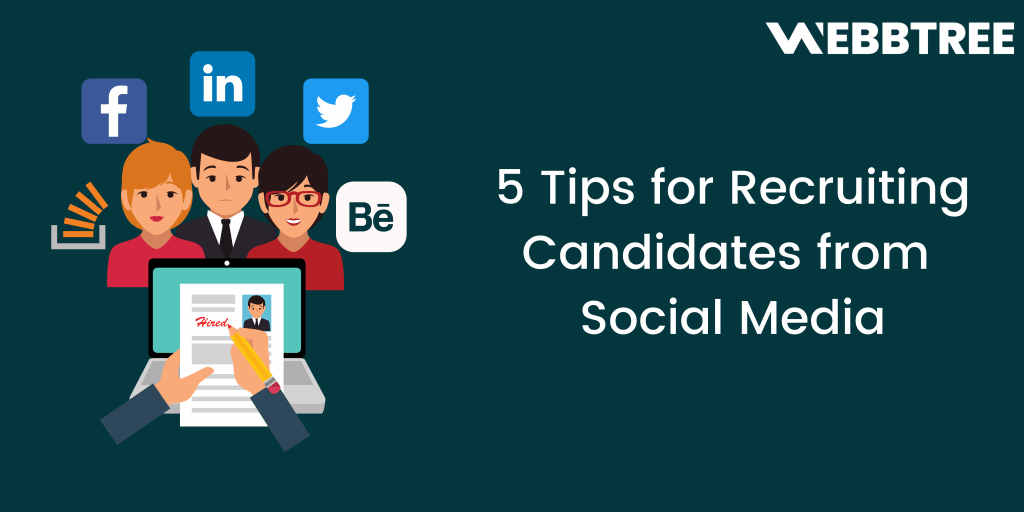 Banner image -5 tips for recruiting candidates from social media